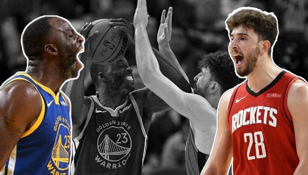Draymond Green'den Alperen Şengün'e skandal hareket: Dirsek attı, cevabını maç sonucuyla aldı