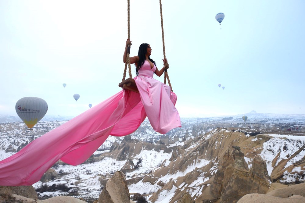 Sevgililer G�n�'nde �iftler Kapadokya'ya ak�n etti