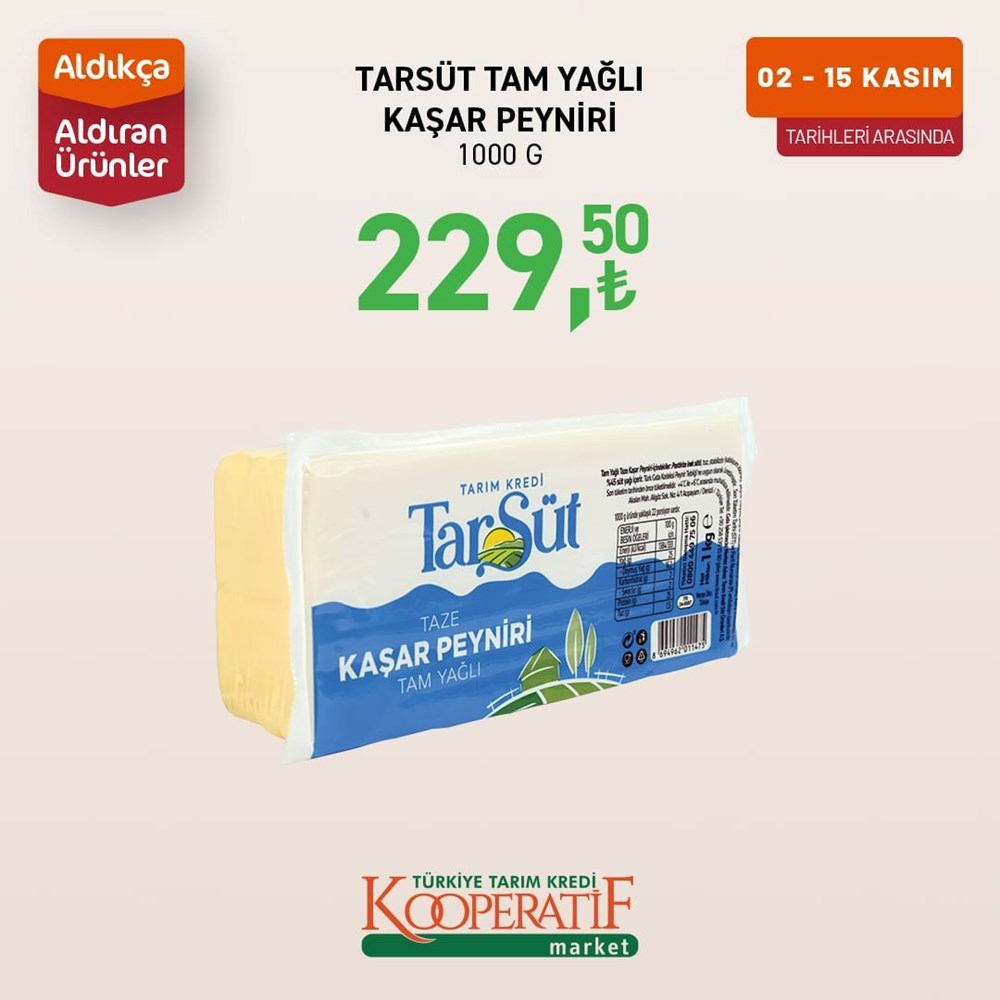 Tarım Kredi Kooperatif Market'te kasım ayına özel indirimli ürünler (12-15 Kasım 2024 Tarım Kredi Market indirimleri) - 6