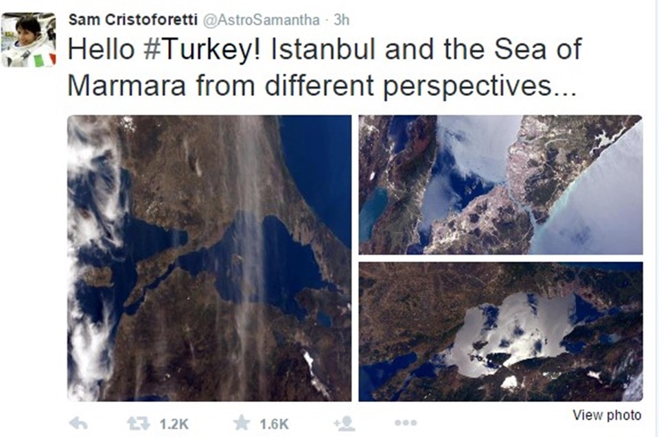 İtalyan Astronot uzaydan Türkiye'ye mesaj gönderdi - 1