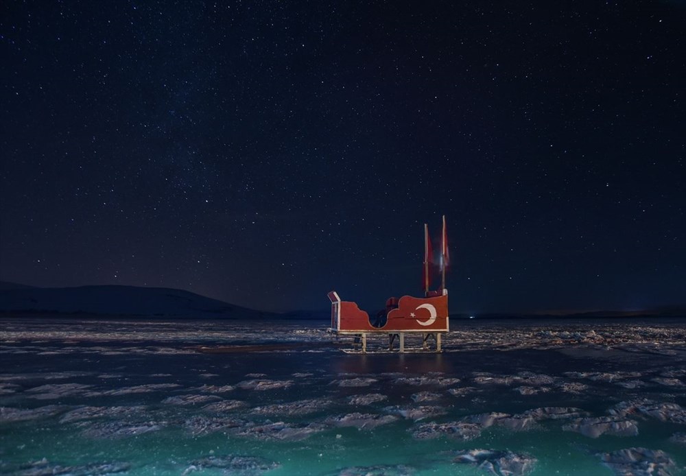 Çıldır Gölü'nde masalsı kış güzelliği - 21