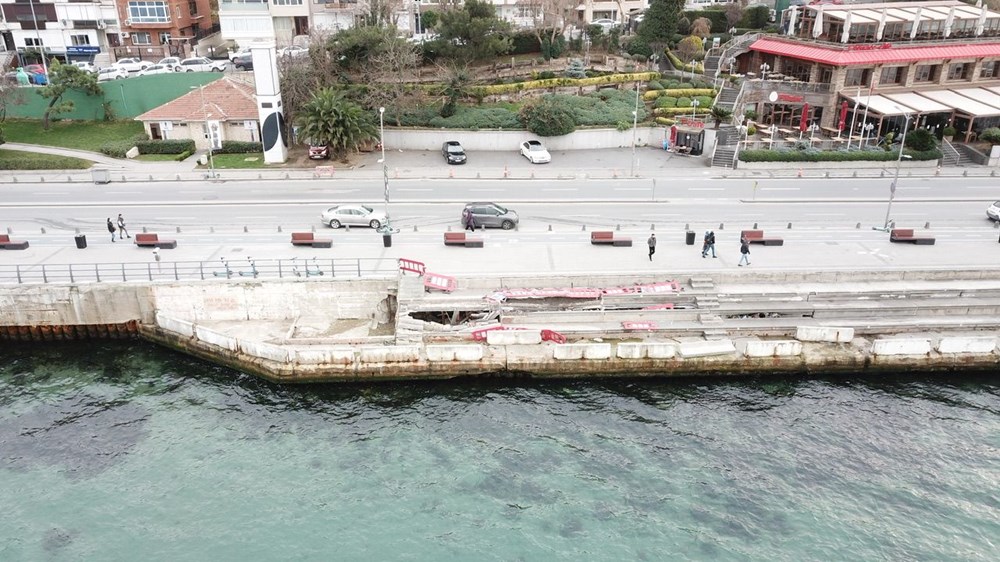 Üsküdar Sahili'nde korkutan çökme - 2