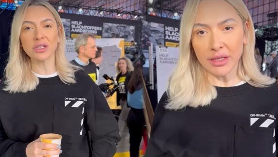 Hadise, Hollanda'da depremzedeler için yardım topladı