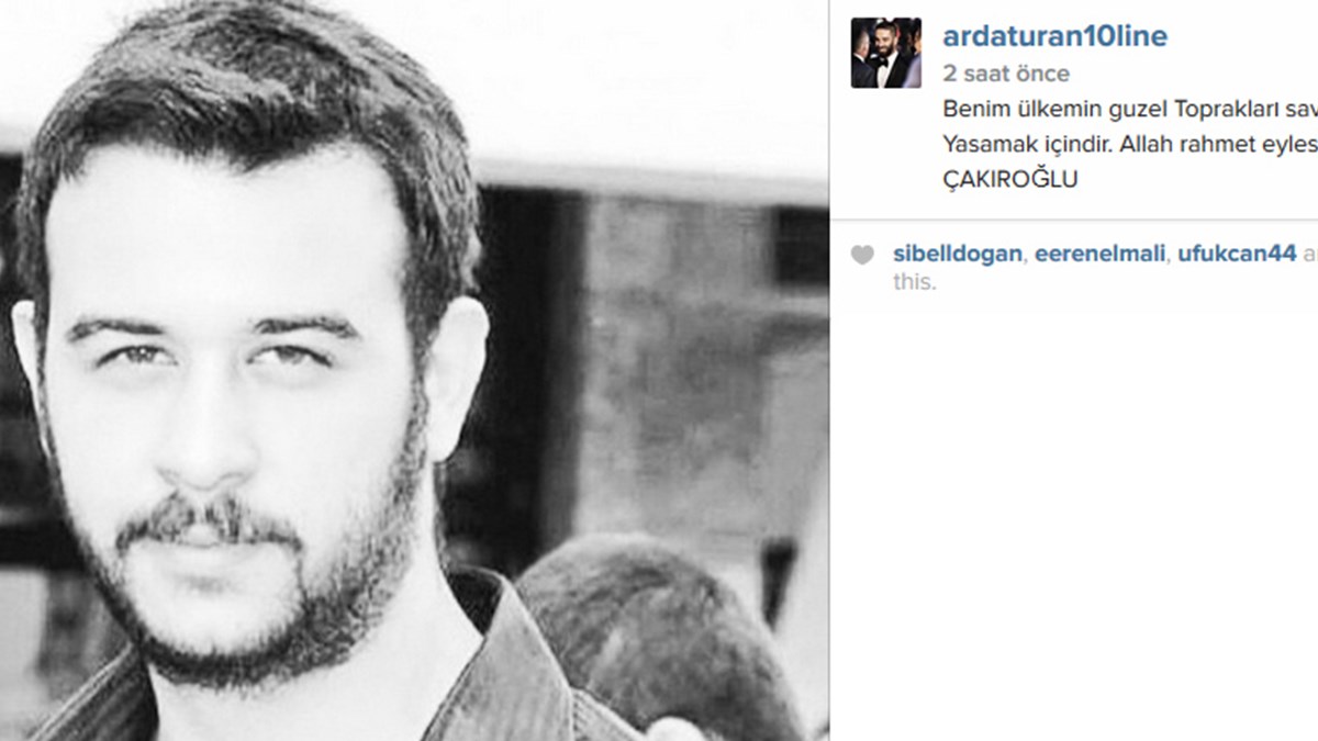 arda turan dan firat cakiroglu mesaji