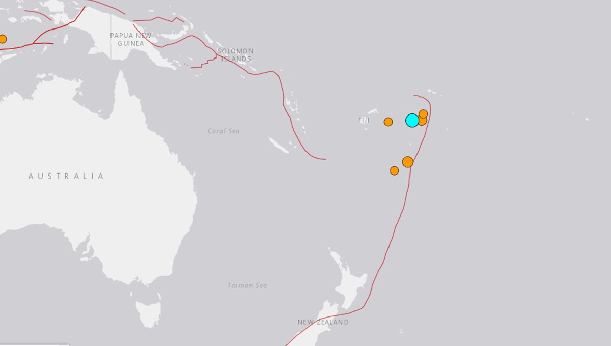 Tonga'da 6,9 büyüklüğünde deprem| Son depremler