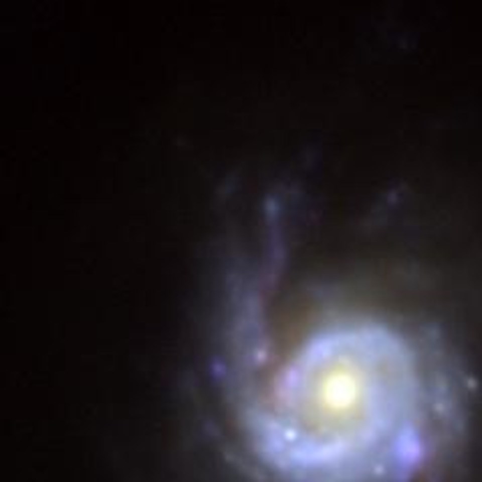 Süpernovanın yakınlaştırılmış ve düzenlenmiş hali