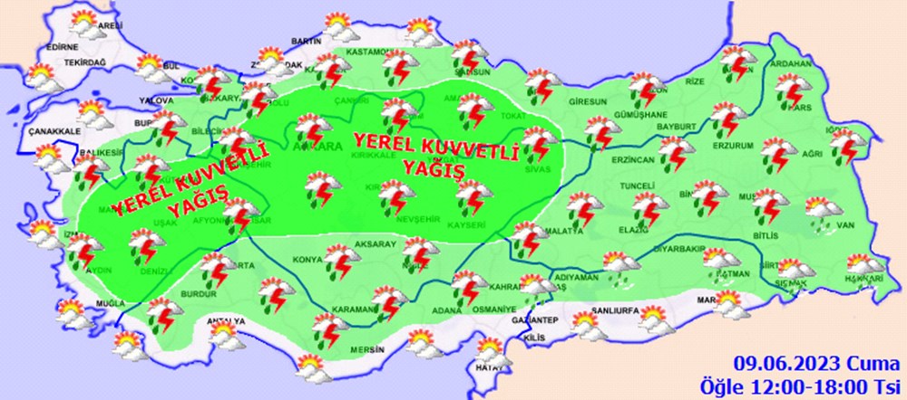 Meteorolojiden 24 il için sarı kodlu uyarı (Bugün hava nasıl olacak?) - 5