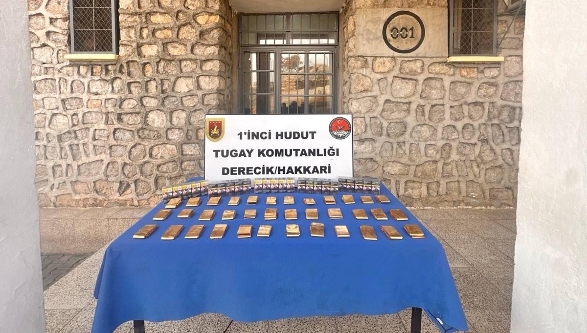 MSB: Hakkari sınırında 36 kilo altın ele geçirildi