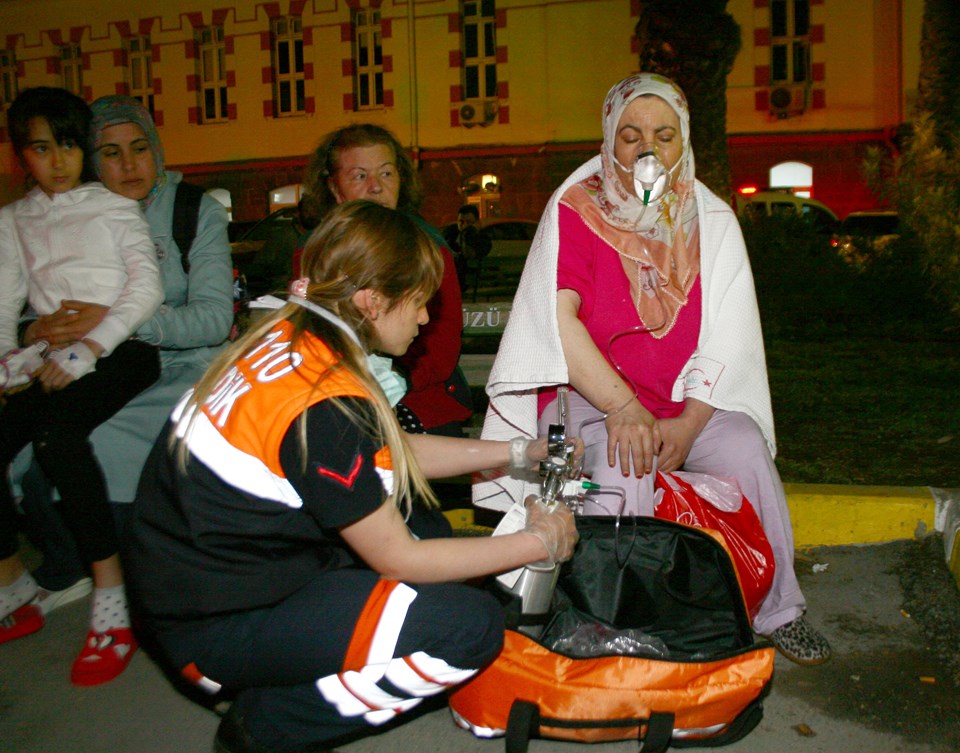 İzmir'de devlet hastanesinde yangın - 1