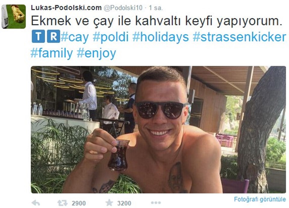 Podolski'den Galatasaray taraftarını heyecanlandıran tweet - 1
