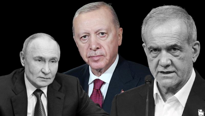 Erdoğan, Pezeşkiyan ve Putin'le görüştü