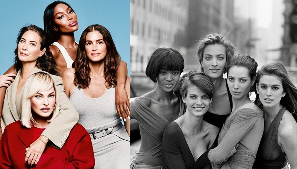 90'lı yılların süper modelleri 33 yıl sonra bir araya geldi