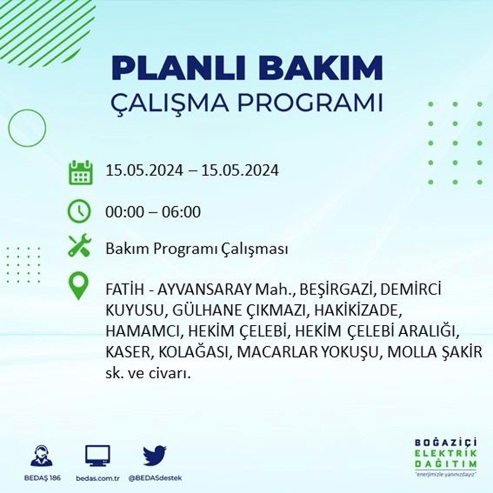 تركيا اليوم انقطاع التيار الكهربائي عن 22 منطقة بإسطنبول.. طالع الجدول انقطاع التيار الكهربائي عن 22 منطقة بإسطنبول: متى تعود الكهرباء؟ (15 مايو برنامج انقطاع BEDAŞ) - 34