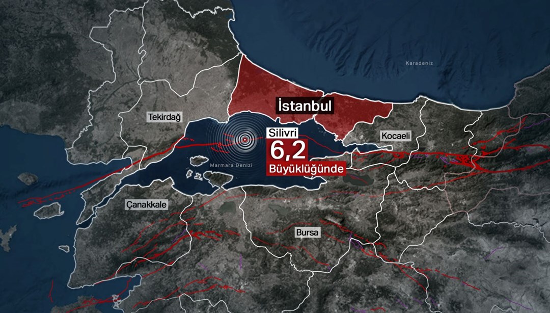 SON DAKİKA: İstanbul'da 6,2 büyüklüğünde deprem: İstanbul beşik gibi sallanıyor