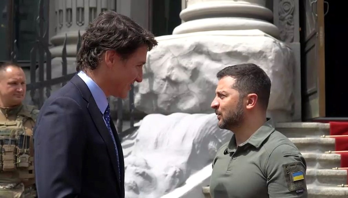 Kanada Başbakanı Justin Trudeau Kiev'de Zelenski ile görüştü Kanada Başbakanı Justin Trudeau Kiev'de Zelenski ile görüştü