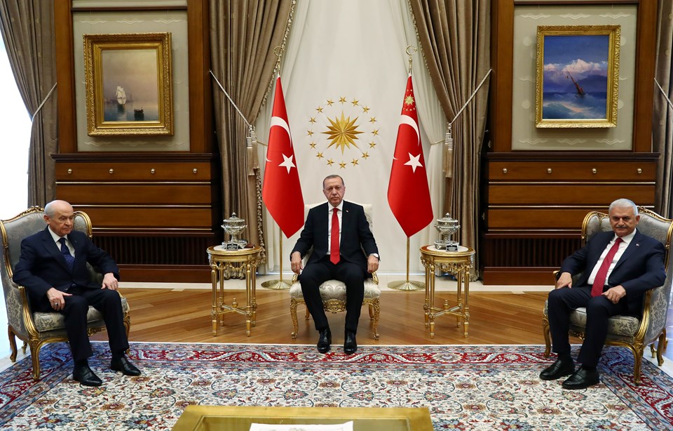 Beştepe'de Erdoğan-Bahçeli görüşmesi - 1