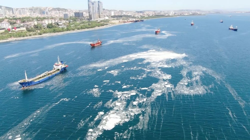 İstanbul sahillerini istila eden deniz salyalarında yoğunluk arttı - 3