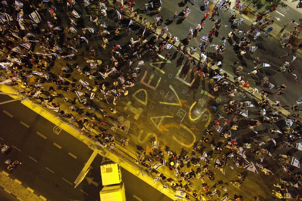 İsrail'de yüz binler yine sokaklarda: Hükümetin yargı düzenlemesine protesto - 7