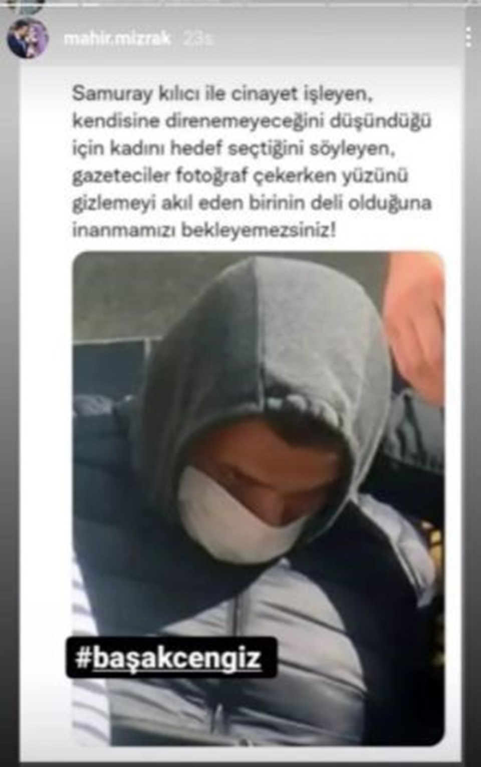 Samuray kılıcıyla öldürülen Başak Cengiz'in nişanlısı: Deli olduğuna inanmamızı bekleyemezsiniz - 1