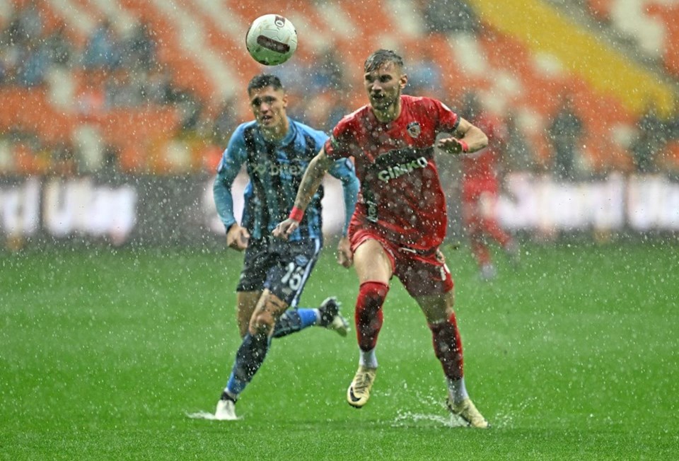 Adana Demirspor-Gaziantep FK maçına yağış arası - 1