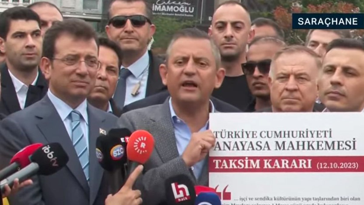 Sendikalar Saraçhane'de toplandı: Özgür Özel ve Ekrem İmamoğlu da alanda Sendikalar Saraçhane'de toplandı: Özgür Özel ve Ekrem İmamoğlu da alanda