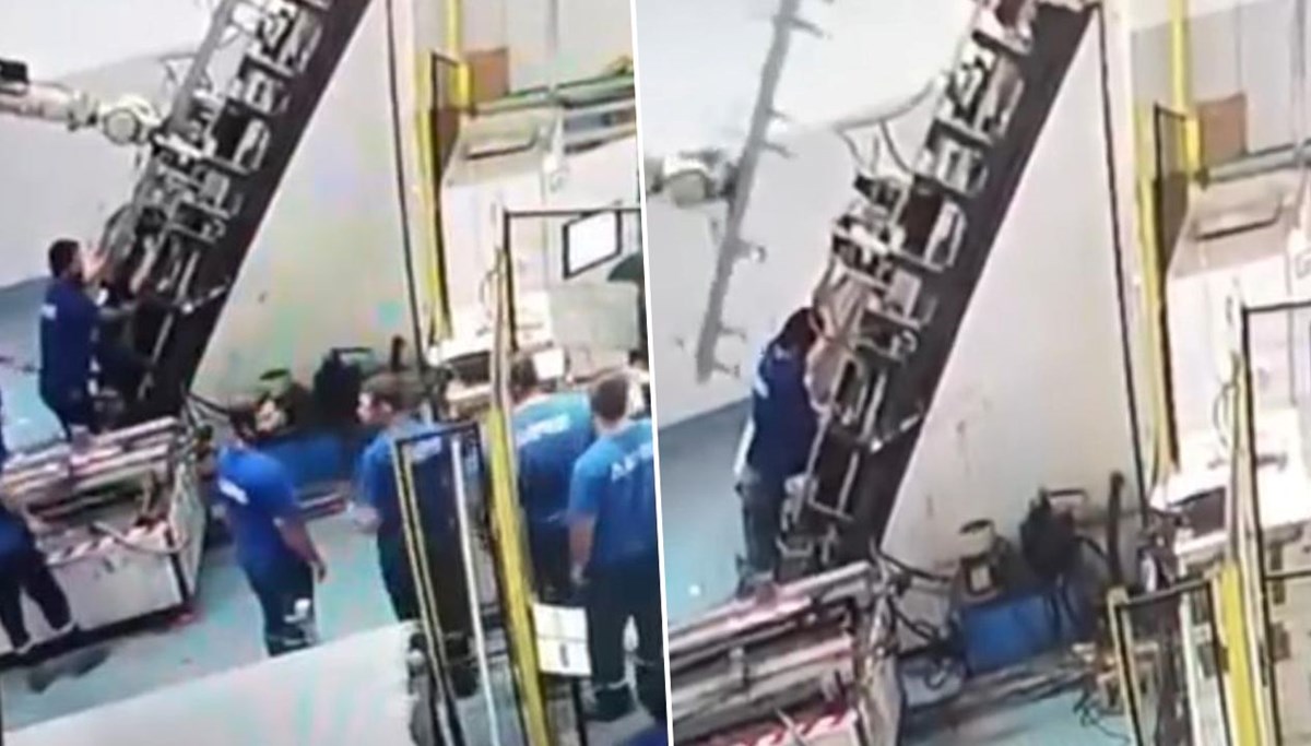 Fabrikada feci kaza: Sırtından yaralandı