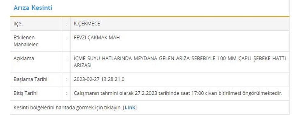 İSKİ 5 ilçede su kesintisi yaşanacağını duyurdu (Arnavutköy, Eyüsultan, Küçükçekmece, Silivri, Ataşehir) Sular ne zaman gelecek? - 3
