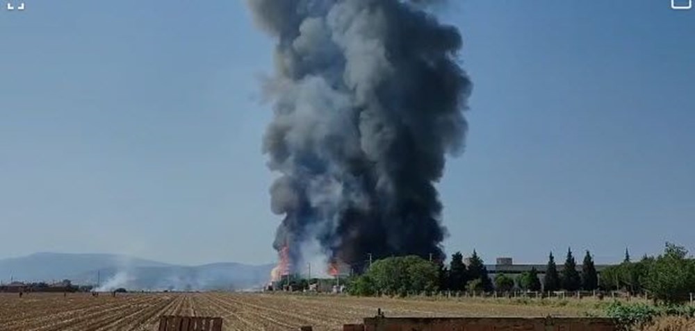 İzmir'de fabrika yangını - 5