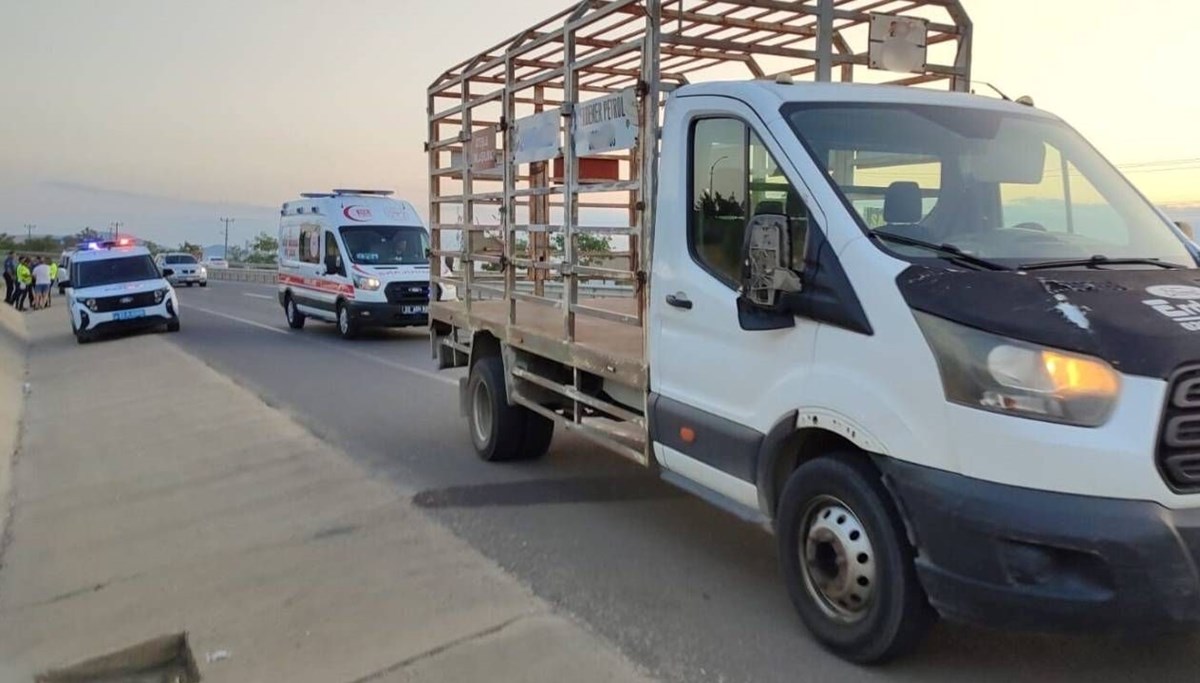 Sporcuya tüp kamyonu çarptı