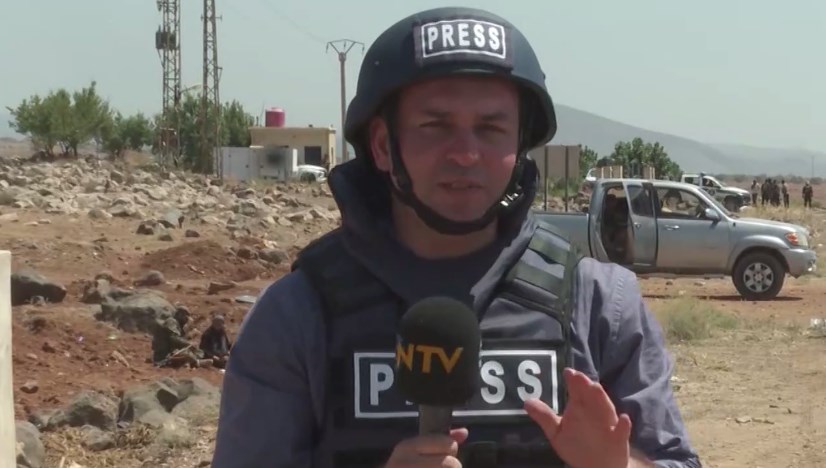 NTV ekibi çatışma bölgesinde