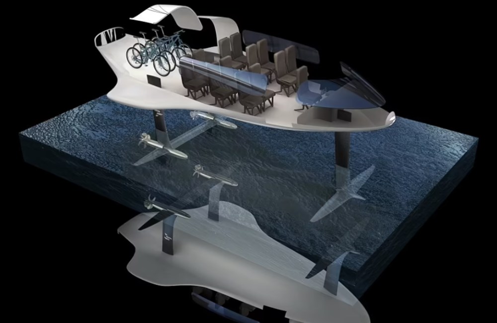 Varkë fluturuese kundër ngrohjes globale nga Dubai: Do të notojë në det dhe në ajër vitin e ardhshëm - 6