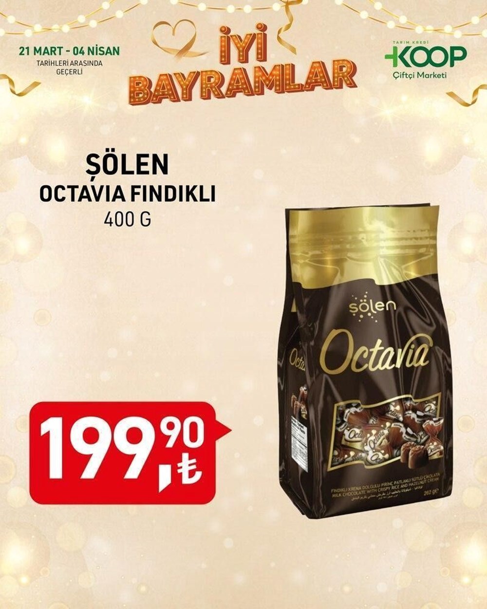 Tarım Kredi Kooperatif Marketleri 24 Mart-4 Nisan indirimli eserler listesi: Kahve, şeker, çikolata, kolonya ve paklık eserleri satışta 77 TuiegOaBU