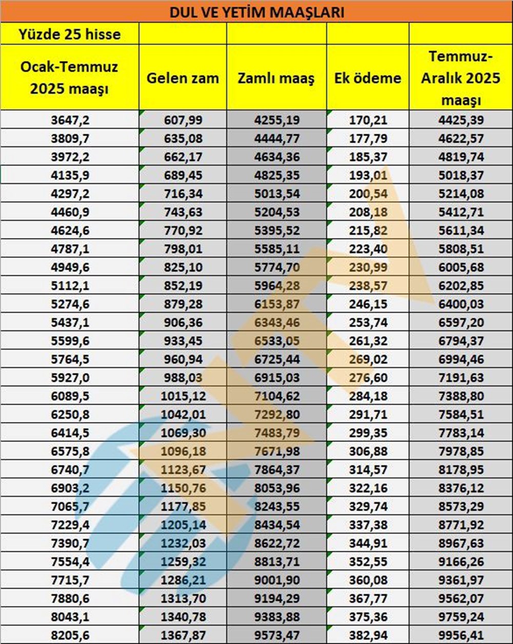 Son dakika... Dul ve yetim aylıkları belli oldu - 2
