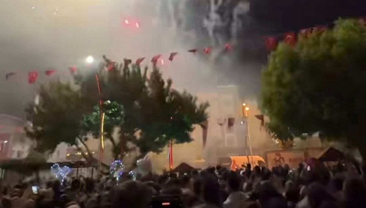 Havai fişek gösterisi hastanede bitti Havai fişek gösterisi hastanede bitti