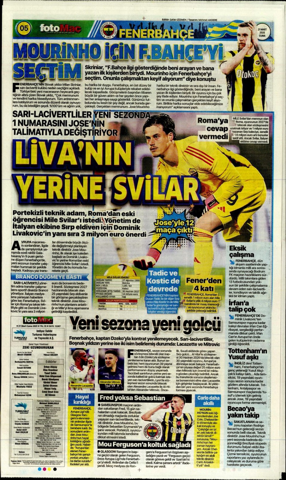 "İşte bizim çocuklar" (21 Mart 2025 spor manşetleri) - 5