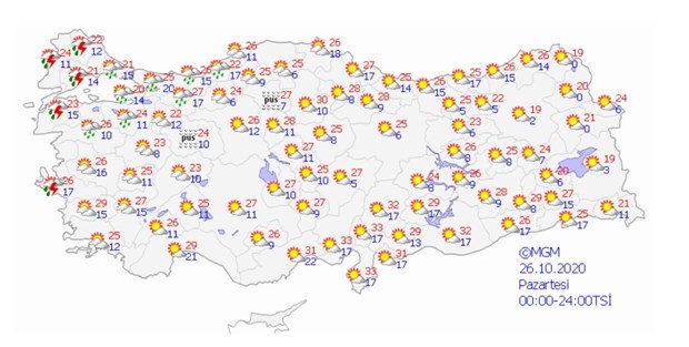 Sıcaklar düşüyor, yağışlar geliyor 9 ZH0JrIfbEGEKEK6NF9TlQ