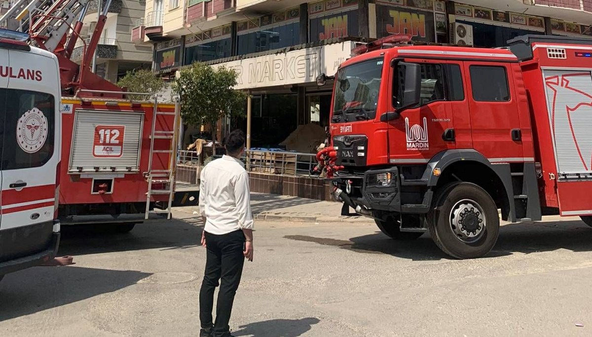 Mardin'de bir evde yangın