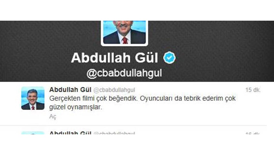 Gül'den Kelebeğin Rüyası'na övgü
