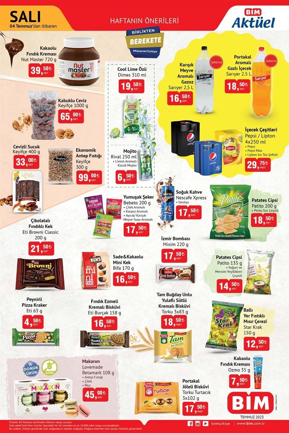 BİM markette bu haftanın yeni indirimli ürünler listesi (4-7 Temmuz BİM güncel aktüel ürünler kataloğu) - 1