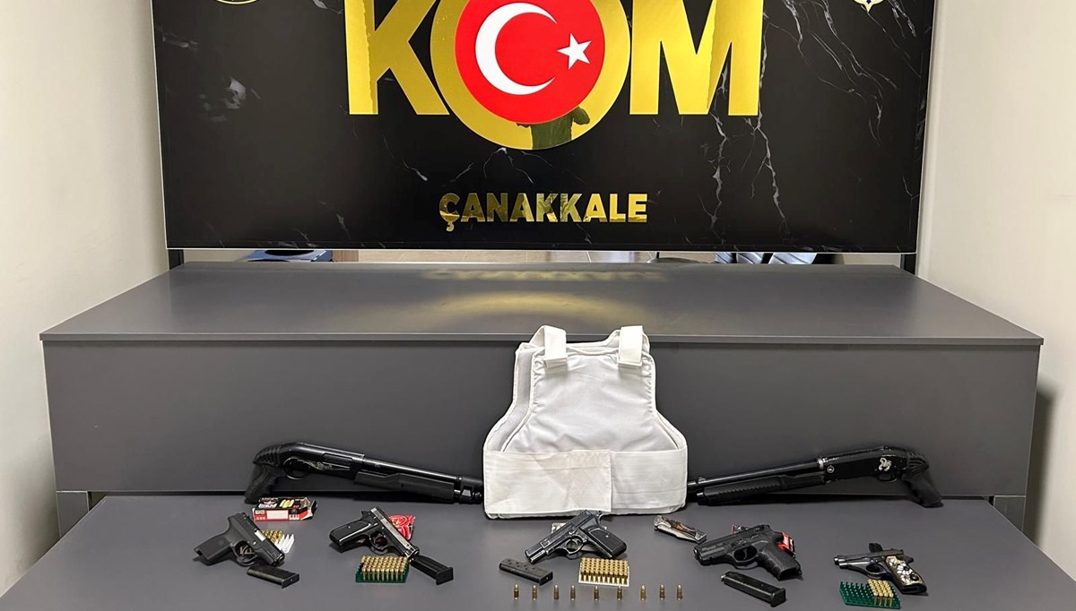 Çanakkale merkezli kaçak silah ticareti operasyonu: 6 kişi yakalandı