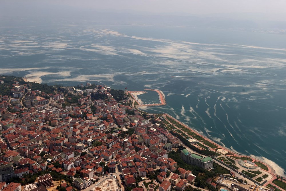 Müsilaj havadan görüntülendi: Deniz salyası her yerde - 3