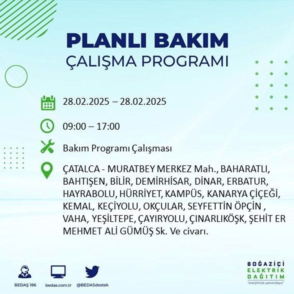 İstanbul'da Elektrikler Ne Zaman Gelecek? 21 İlçede BEDAŞ Kesinti Alarmı (28 Şubat) 100 ed4Tx3iV0 gOHH7c6hb3g