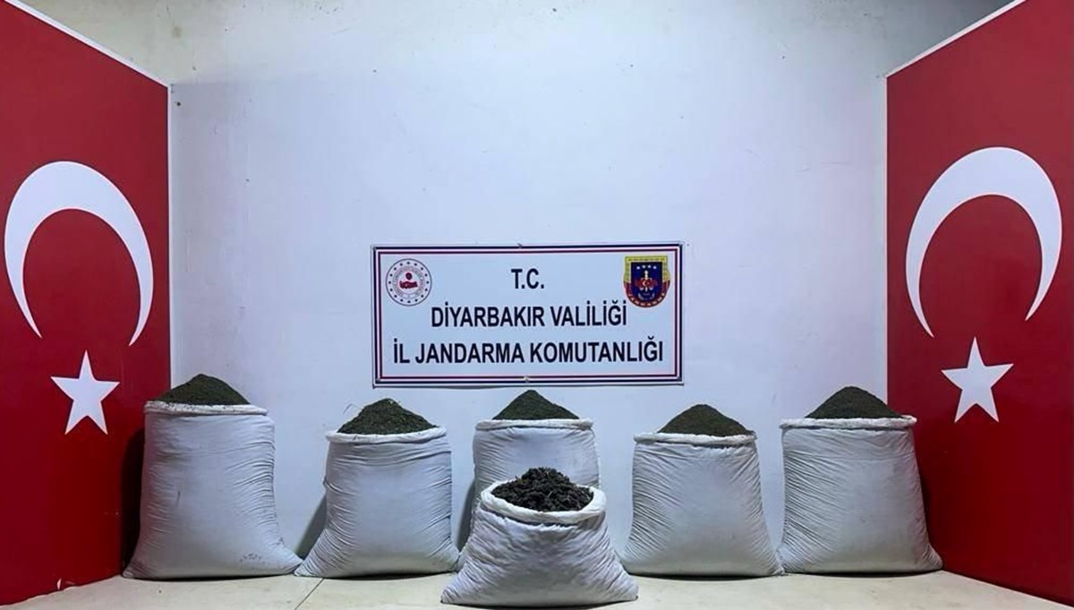 Diyarbakır'da 123 kilogram esrar ele geçirildi