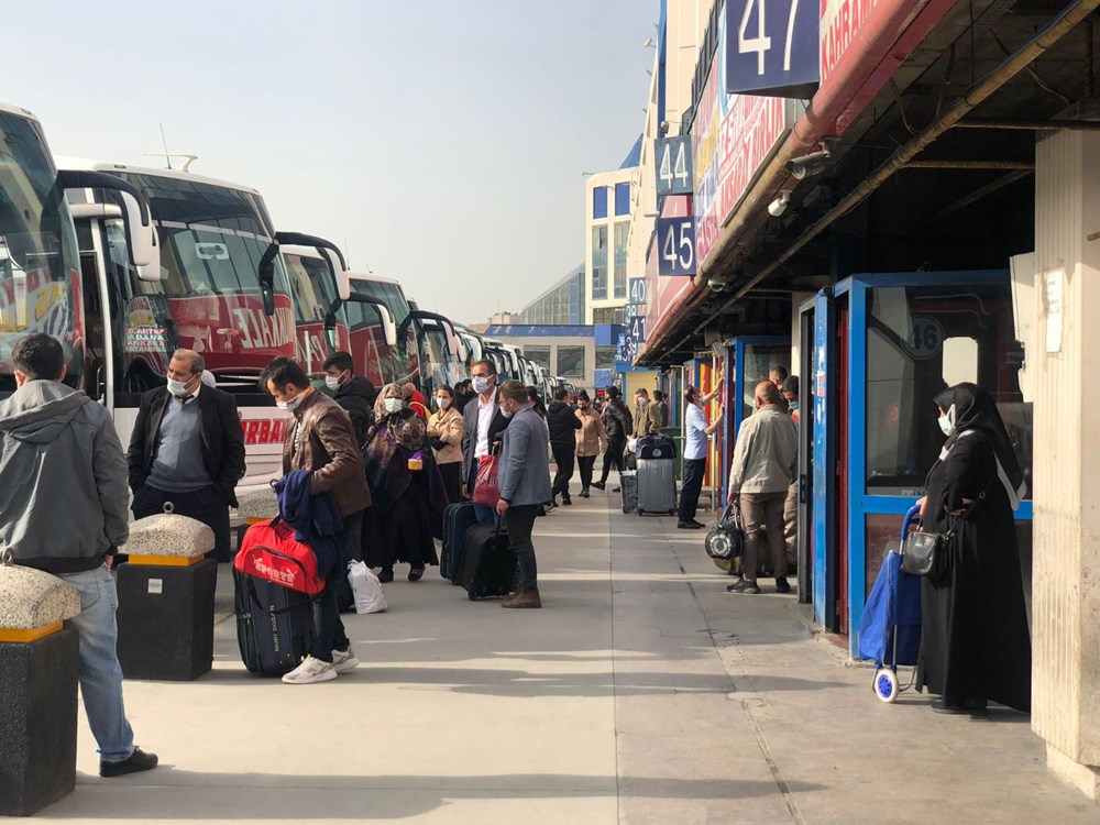 Bir gün kala otogarda tam kapanma yoğunluğu: Ek seferler konuldu - 6