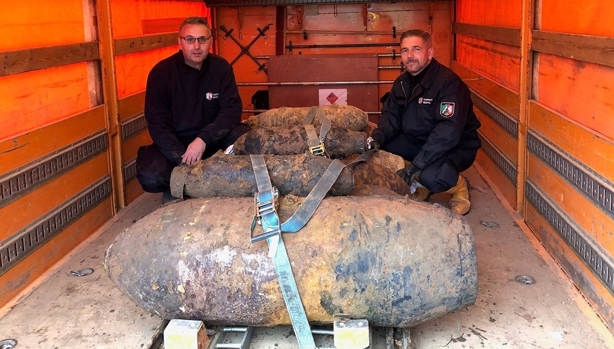 Almanya'da İkinci Dünya Savaşı'ndan kalma 5 bomba imha edildi