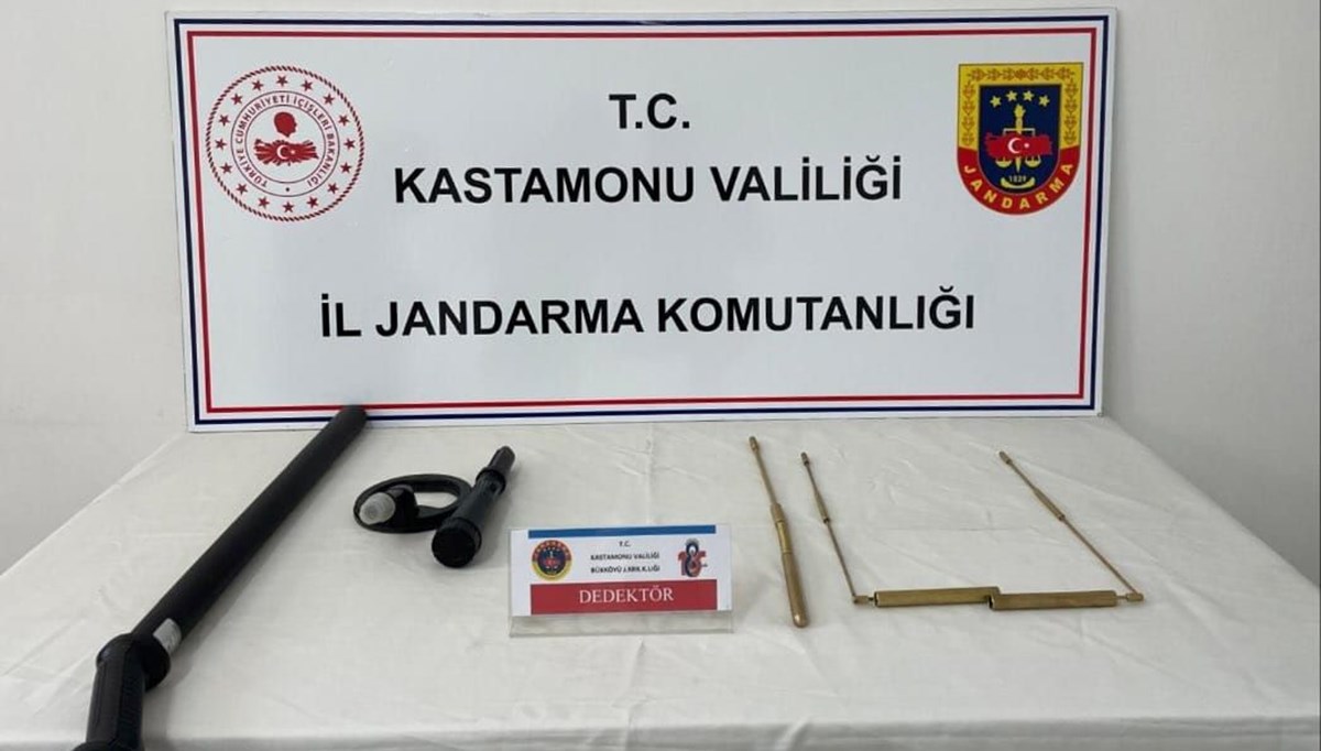 Kastamonu'da kaçak kazı yapanlara suçüstü baskın Kastamonu'da kaçak kazı yapanlara suçüstü baskın