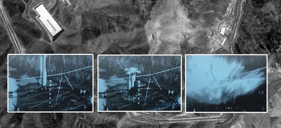 Pentagon görüntüleri paylaştı: Fordo'yu bacadan vurdular - 2