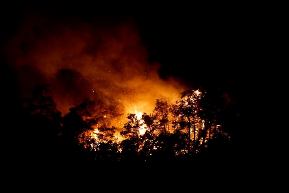 Turizm cenneti Kemer'de orman yangını - 4