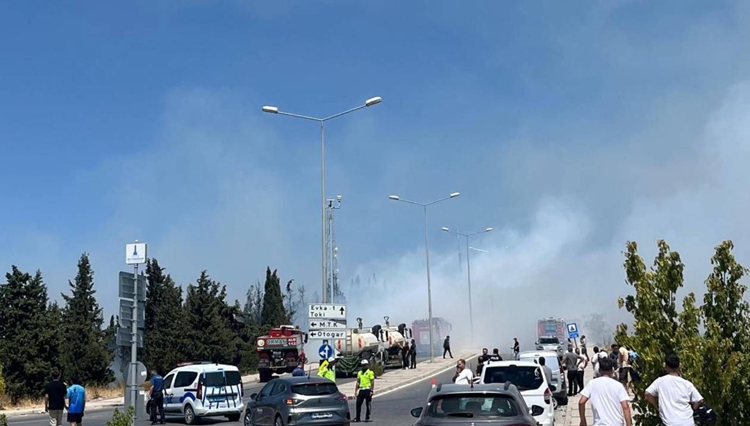 İzmir'de orman yangını