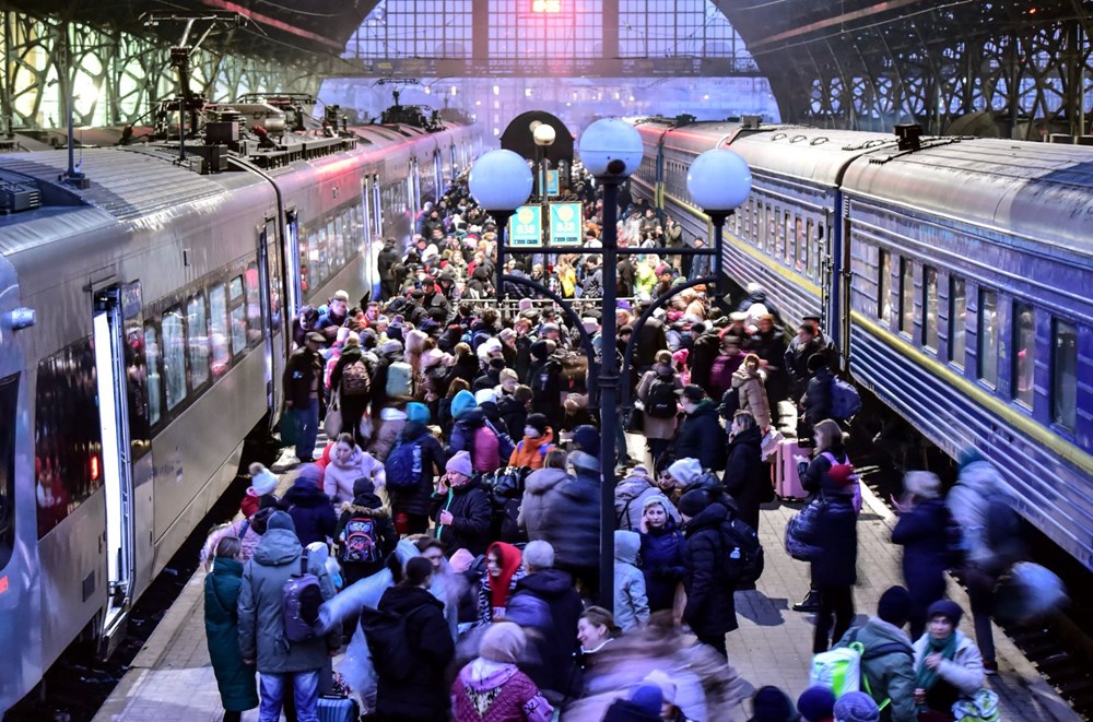 Rus saldırısından kaçış: Lviv tren istasyonunda endişeli bekleyiş - 10